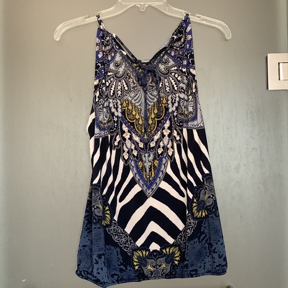 Cache Medium blue tank with elastic waist band - Picture 2 of 3